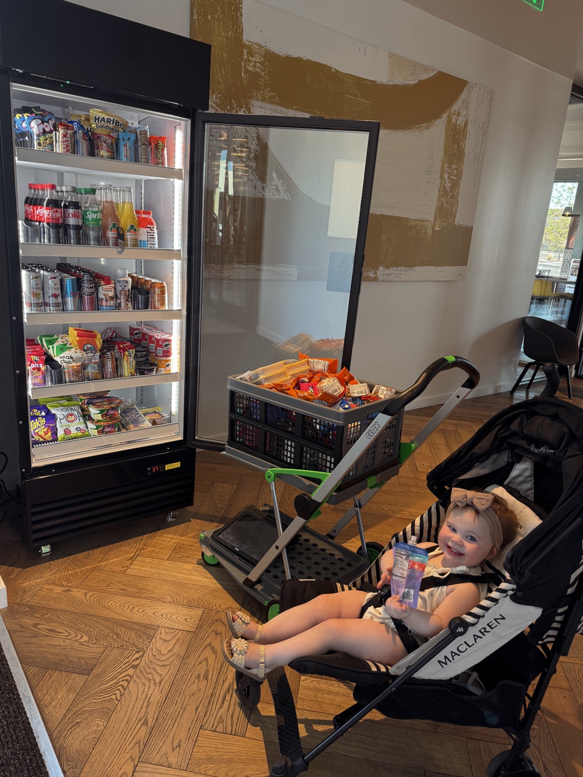 Madison's daughter along for a restock day